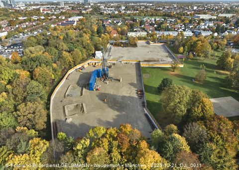 21.10.2025 - Geothermie-Baustelle am Michaelibad in Berg am Laim und Neuperlach
